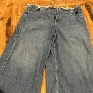 GAP Women's Classic Blue Wide Leg Jeans